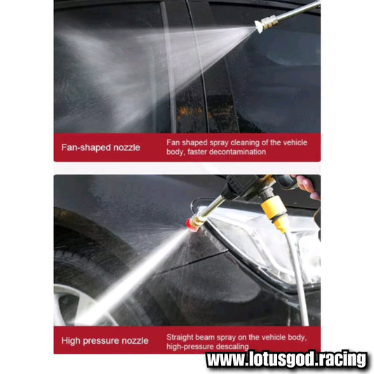 Wireless Portable Bucket Water Jet High Pressure Car Motorcycle Wash Machine Spray Gun Cleaner Tool For Pail Suction + Rechargeable 3 6ah Battery