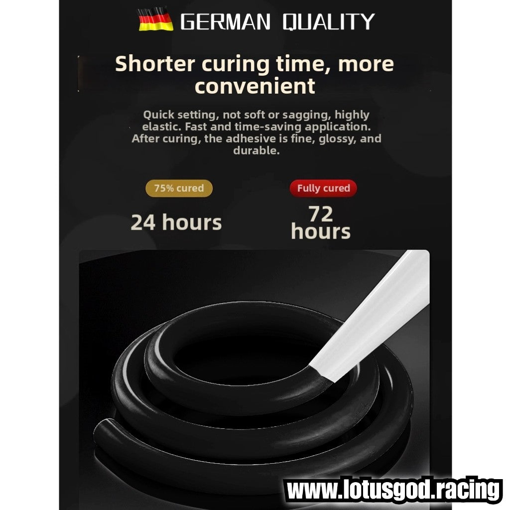Germany Black | Clear Multi Purpose House Car Bodykit Bumper Lip Spolier Gt Wing Glass Window Sealing Waterproof Sealant Strong Bond High Viscosity Gel Glue 220ml