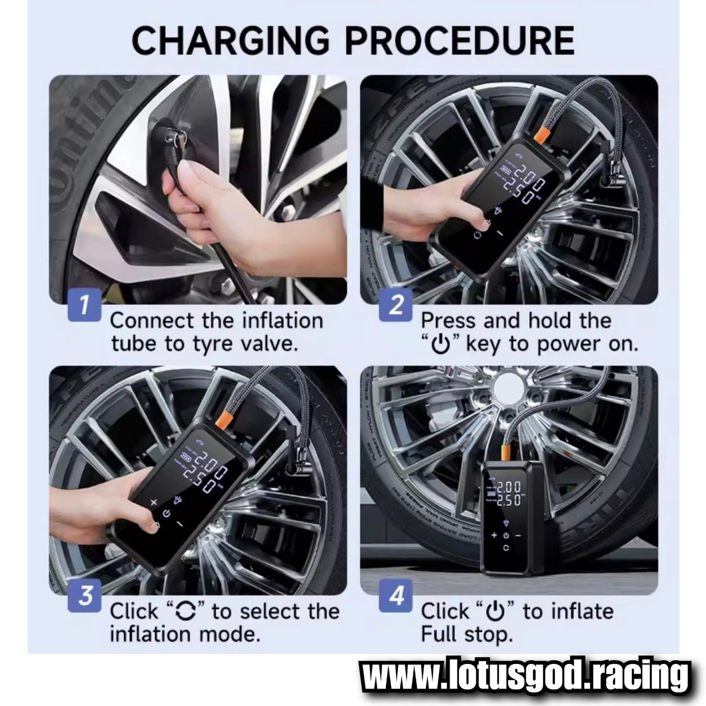 12000mah 4 In 1 Portable 12 Volts Car Jump Start + Air Pump Compressor Tyre Inflator + Power Bank + Led Light 12V Car Battery Starter