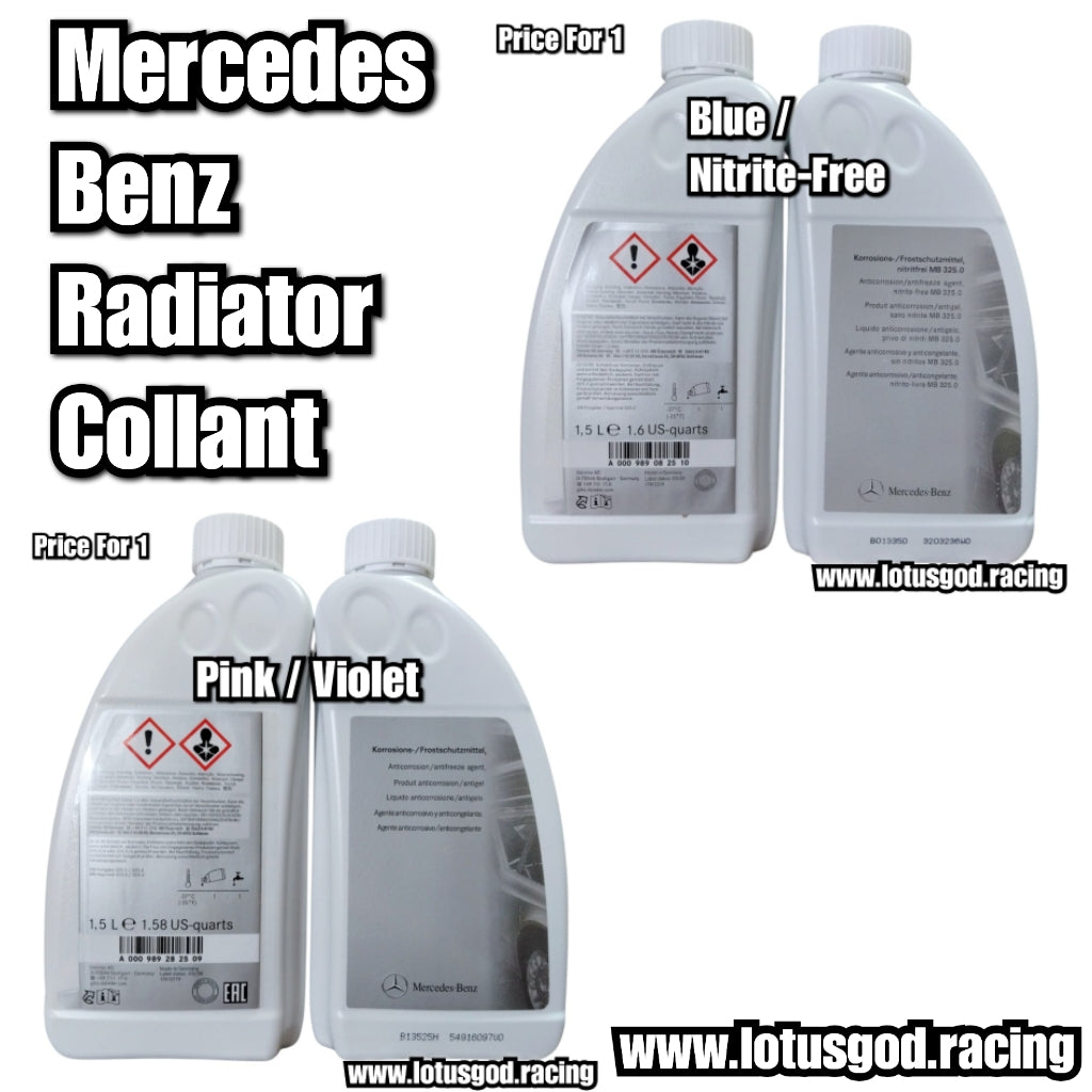 Genuine Original Mercedes Benz Engine Coolant Pink Blue Antifreeze Concentrate (1.5L) 1 Bottle