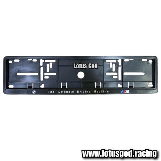 Black Singapore Euro Licence Plate Cover Long Frame For Bmw X Mercedes Benz Amg Car and All Vehicles (2 Pieces)