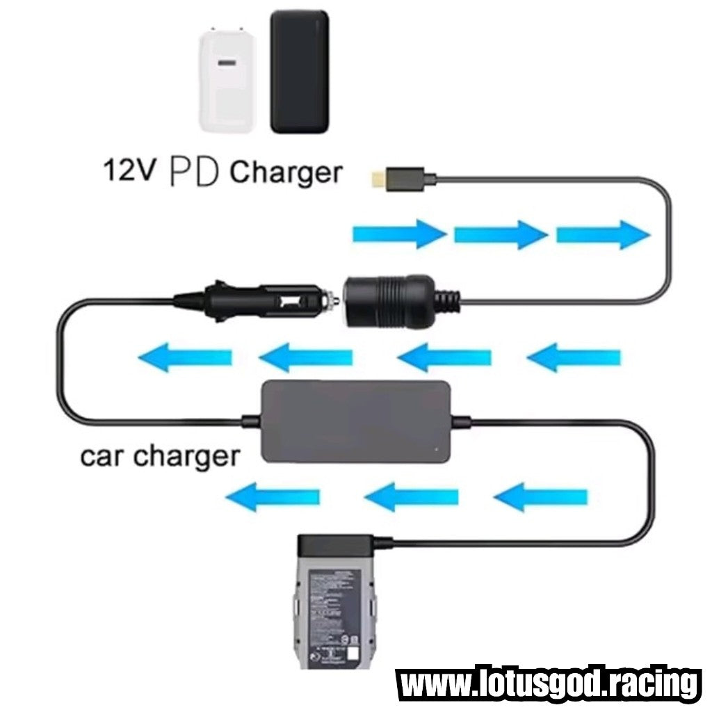 Adjustable Type C To 12V Cigarette Lighter Male Female Socket Adapter 5 Speed Voltage Control Adapter Converter For Car Electronics Accessories Etc
