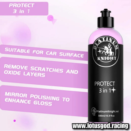 Premium 3 In 1 Powerful Soft Medium Coarse Wax Scratch Removal Repair Polish Paint Correction For Car Bikes Bicycle Motorcycle Lorry Van Pick Up Etc 500ml