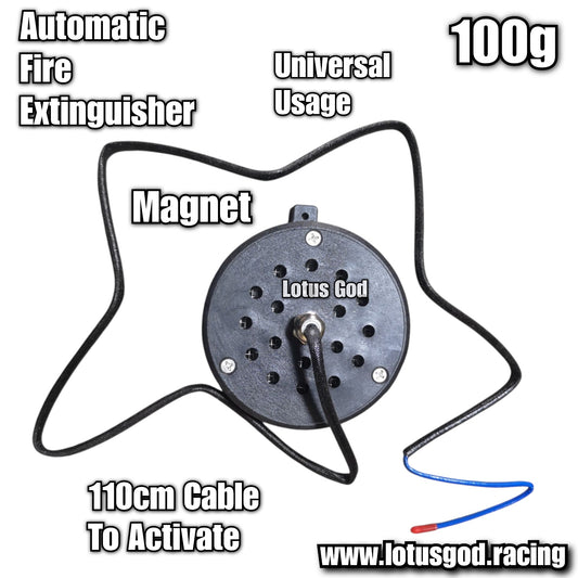 Lotus God Automatic High Performance Emergency Round Fire Extinguisher For Circuit Board Car Lorry Van Pick Up Truck Super Cars Bonnet Engine Bay Etc 100g