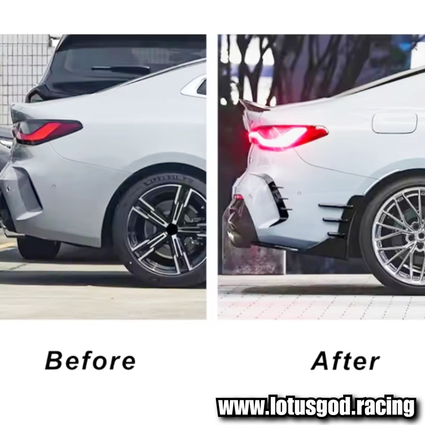 2 X New Universal Front Rear Bumper Lip Air Vent Trim Spoiler Canards Splitter Fender 3 Fin Styling Accessories