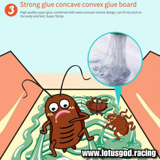 Very Effective Cockroach Trap Lizard Trap Sticker Roach Catcher Roach Reptile Insect Killer Trap 2025 Formula – Non-Toxic Trap (5 Packs)