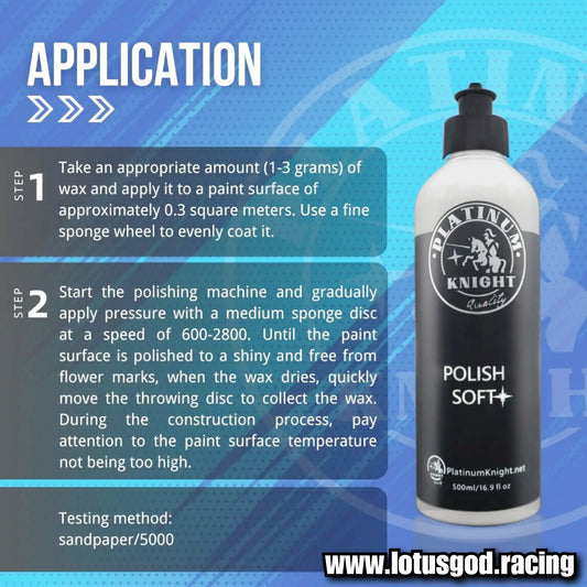 Premium Soft Hologram Free High Gloss Paint Care Shine Polish For Minor Scratches 500ml
