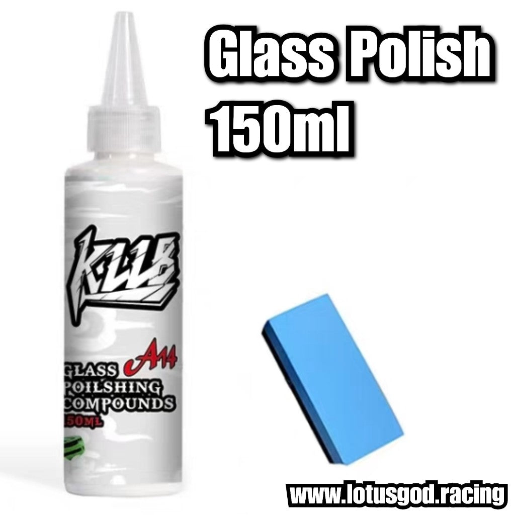 Car Window Glass Polishing Agent & Oil Film Rain Stain Remover | Anti-Smudge & Wiper Noise Reduction 150ml
