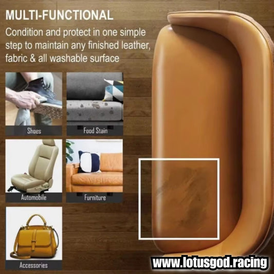 Premium Japan 2-in-1 Leather Cleaner & Conditioner Spray Deep Stain Remover + Protective Polish for Furniture Bags Automotive Car Interiors 500ml