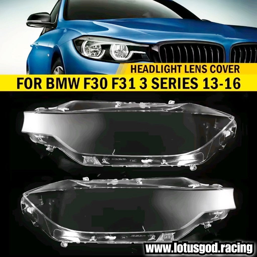 Clear Headlight Lens Headlamp Cover Shell Replacement For BMW 3 Series F30 F31 F35 (2013–2015) | 1 Pair / Left / Right