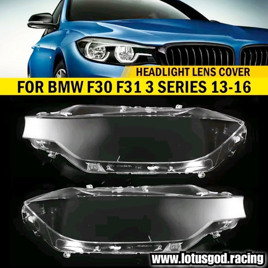 Clear Headlight Lens Headlamp Cover Shell Replacement For BMW 3 Series F30 F31 F35 (2013–2015) | 1 Pair / Left / Right