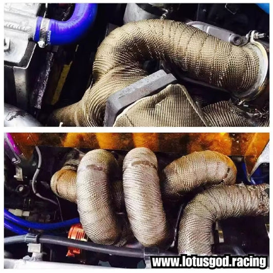2.5cm | 5cm X 5 Meters High Performance Extreme Thermal Heat Wrap Shield For Headers Turbo Manifold Downpipes and Car Full Exhaust System Bikes Motorcycle Truck Scooter Lorry Truck Etc