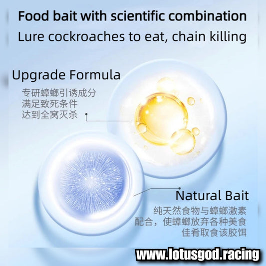 Very Effective Cockroach Killer Gel Bait: Powerful Eradicate Nest Elimination - Rapidly Lures & Poisons Entire Colonies to Death With Strong Repellent Actions Garanteed 10g