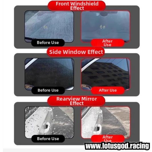 Car Window Glass Polishing Agent & Oil Film Rain Stain Remover | Anti-Smudge & Wiper Noise Reduction 150ml