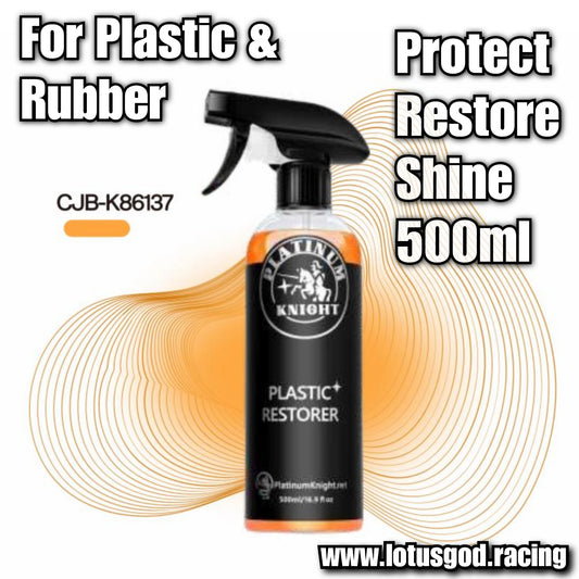 Premium Plastic Restorer Back To Black Gloss Plastic Parts Temporary Repair Restore Spray Exterior Renovator Cleaning Solution 500ml