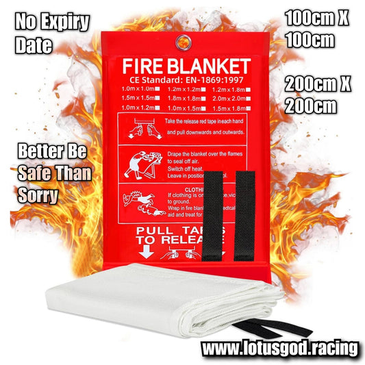 1 Meter | 2 Meters Portable Soft Case Fire Blanket Emergency Heat Retardant Suppression Survival Shelter Safety Cover Fire Extinguisher Fireproof Mat For Car Lorry Van Pick Up Truck Coach Home House Etc