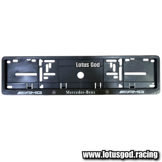 Black Singapore Euro Licence Plate Cover Long Frame For Bmw X Mercedes Benz Amg Car and All Vehicles (2 Pieces)