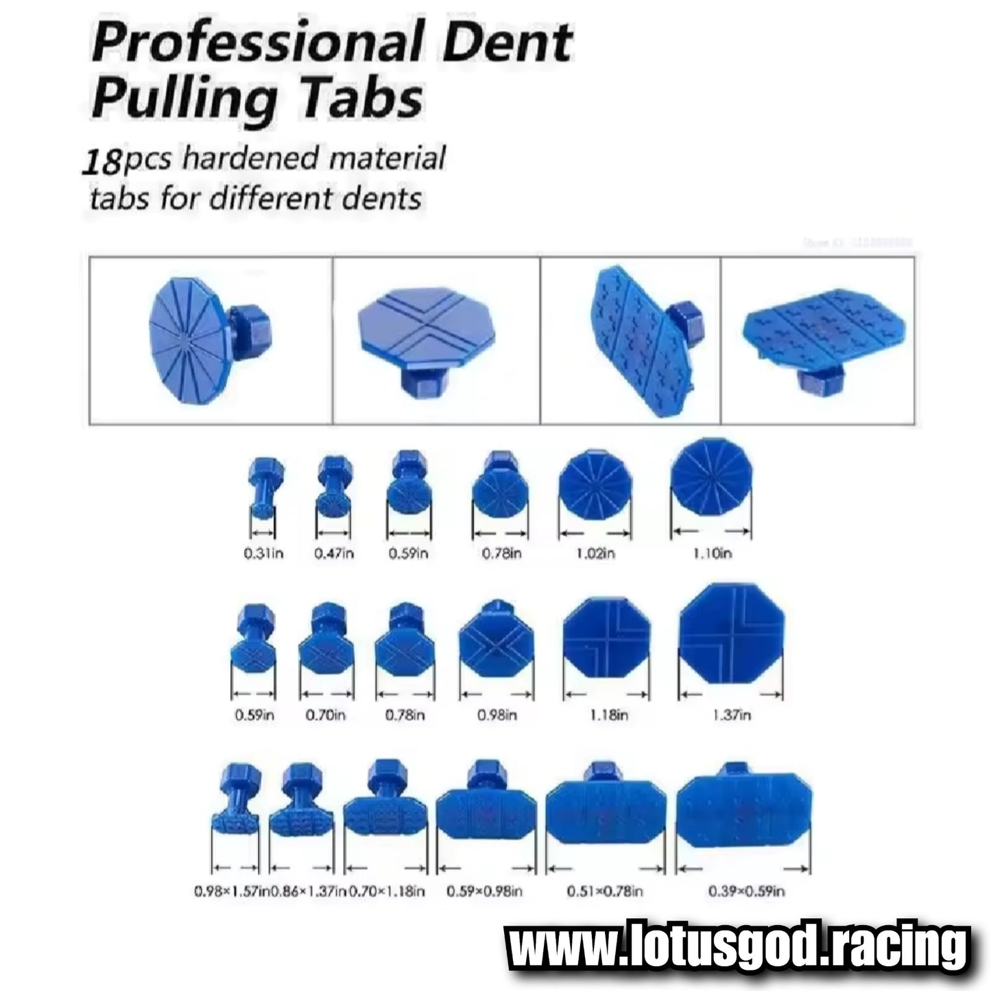 57 Pieces Car Body Door Boot Bonnet Paint Dent Lifter Hole Repair Puller Tabs Strong Remover Tool Using Glue Gun Stick For Automobile Vehicles