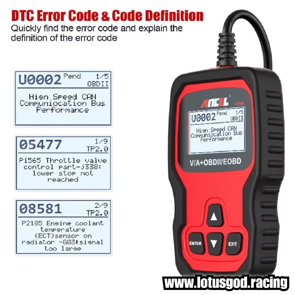 Vag Cars Professional Wired OBD2 Scanner – Full System Diagnostic Tool for VW, Audi, Skoda, SEAT – Engine, ABS, SRS, EPB Reset & Oil Service