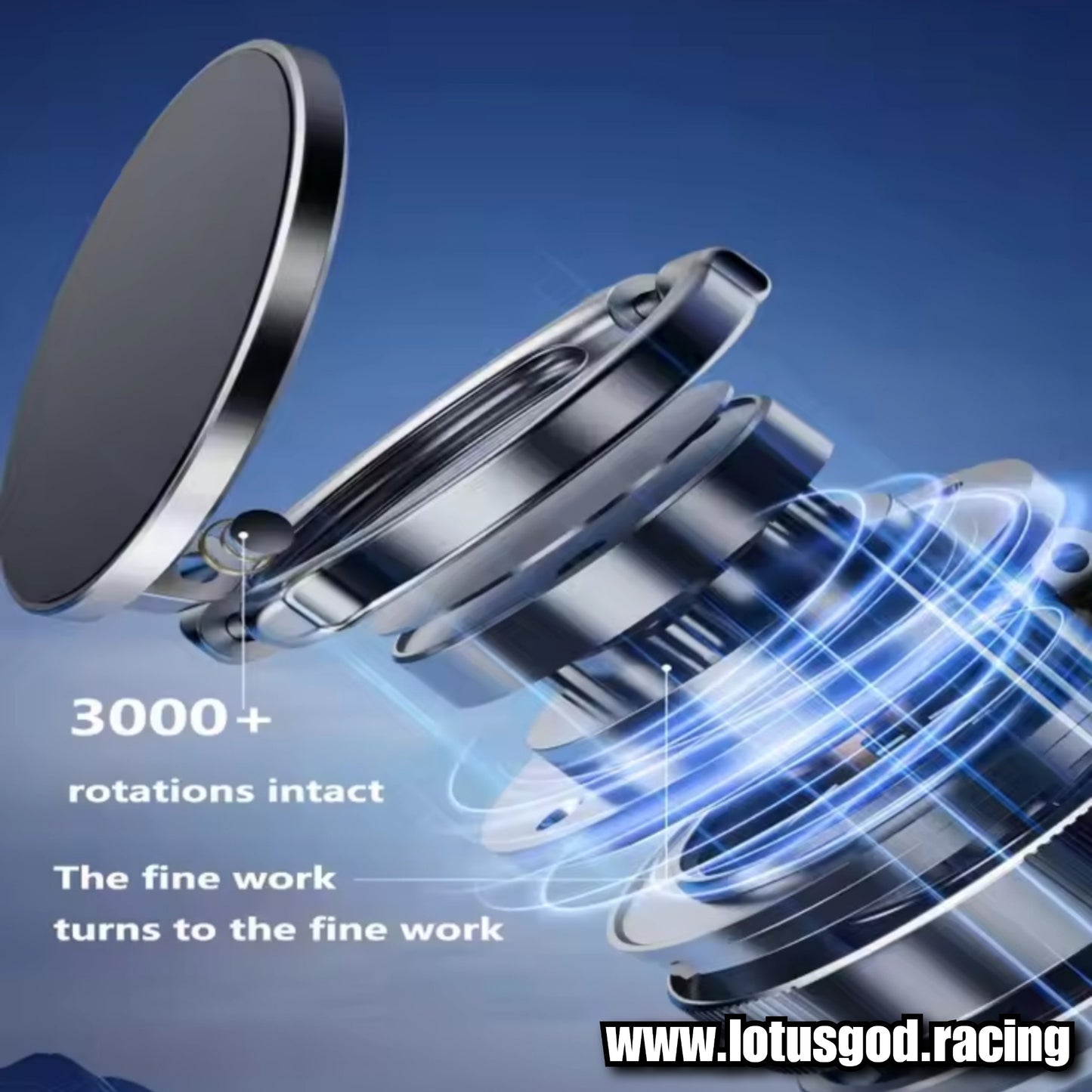Universal Manual Twist Ring Strong Suction 360 Degree Suction Foldable Magnetic Phone Holder For MagSafe Dashboard Magnet Car Mount for iPhone Android Handphone Etc