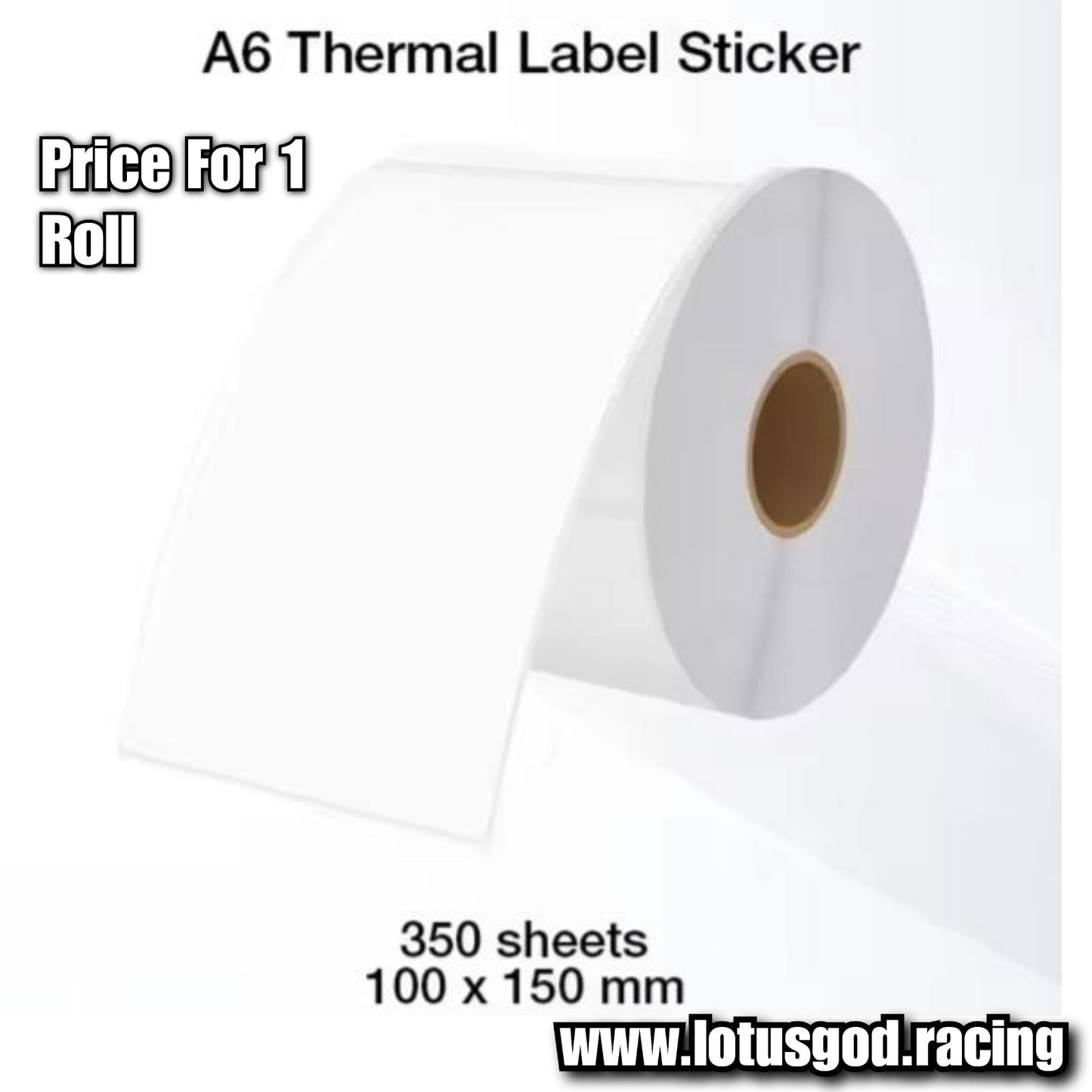 A6 High Quality 100mm X 150mm 350pcs Thermal Airway Bill Label AWB Paper Label Decal AWB Sticker (1 Roll)
