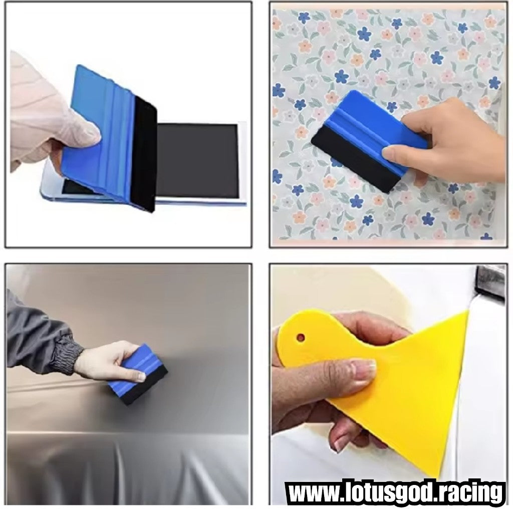 Vinyl Wrap Tool Kit Felt Squeegee Scraper Craft Cutter For Decal Sticker Glass Window Tint Accessories (15 Pieces)