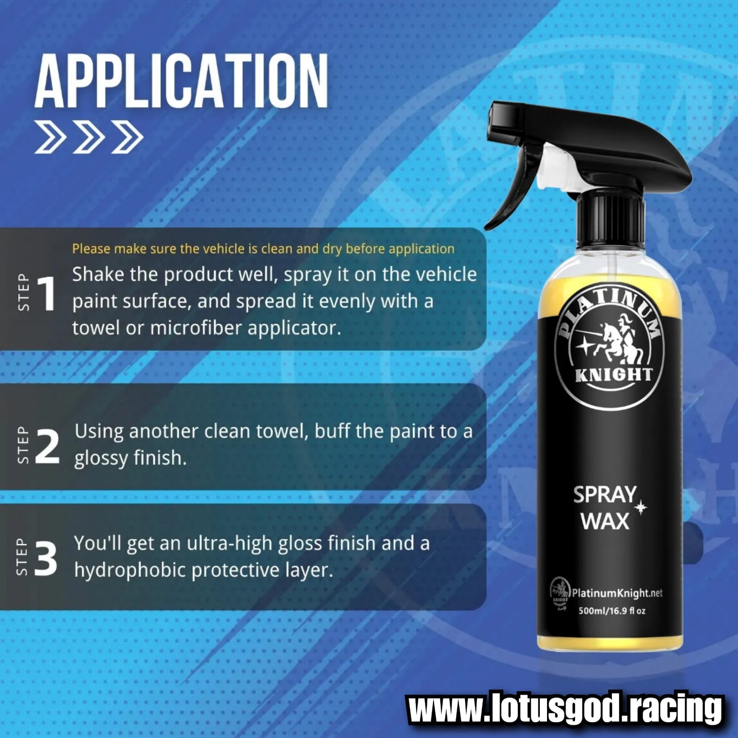 Smooth Spray Wax Nano Tech Hydrophobic Gloss Shine Finish Protection For Motorcycle Car Lorry Van Pick Up Etc 500ml