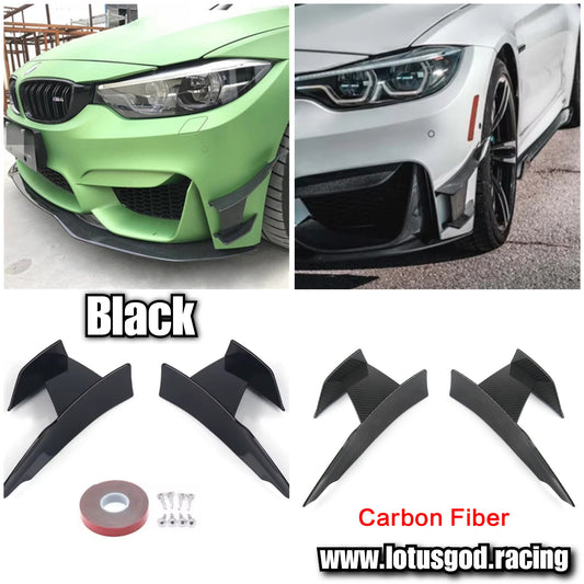 Universal Front Rear Bumper Lip Air Vent Trim Spoiler Canards Splitter Styling Accessories