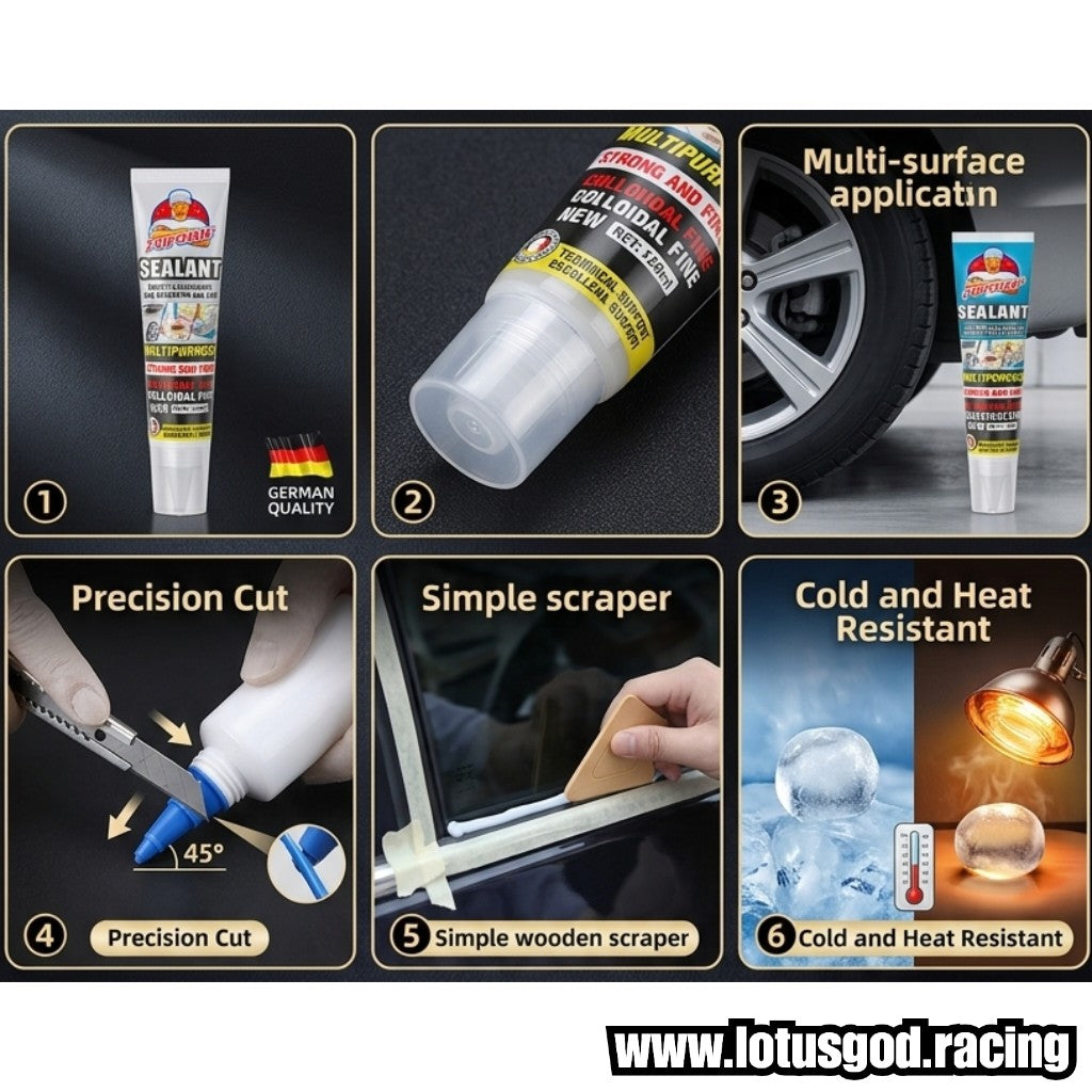Germany Black | Clear Multi Purpose House Car Bodykit Bumper Lip Spolier Gt Wing Glass Window Sealing Waterproof Sealant Strong Bond High Viscosity Gel Glue 220ml