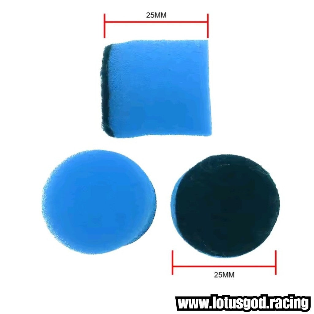 25mm | 1 Inch Mini Car Detail Polishing & Buffing Pad Set | Sponge & Wool Pads With 3mm Shank Adapter For Dremel & Rotary Tools (26 Pieces)