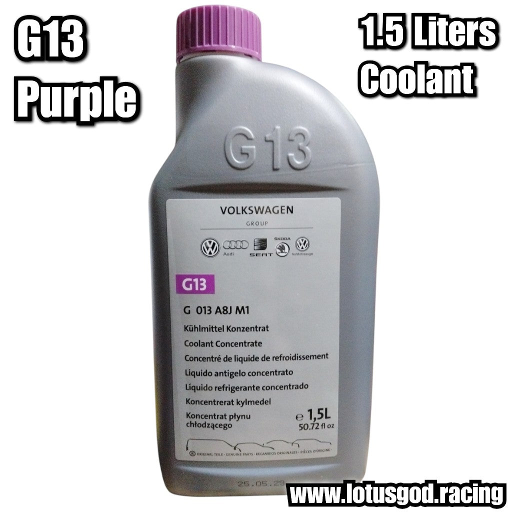 Genuine Original VAG Volkswagen Group G13 Concentrated Engine Coolant / Antifreeze (Violet/Purple) (G 013 A8J M1) | VW, Audi, Porsche, Lamborghini, Skoda, SEAT 1.5 Litres