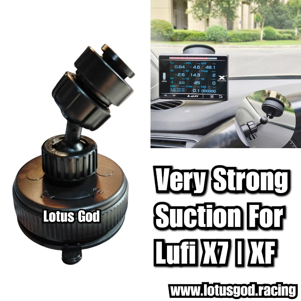 Strong Upgraded Twist Lock Suction Cup Window Glass Mirror Bracket Mount For Lufi X7 / XF OBD2 Gauges