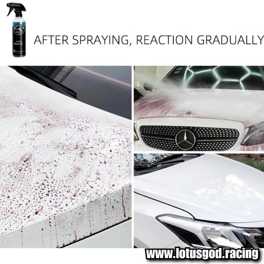 Premium Purple Fall Out Iron Remover Car Rim Wheel Body Paint Brake Pad Dust Dirt Spray Cleaner For Car Bikes Etc 500ml