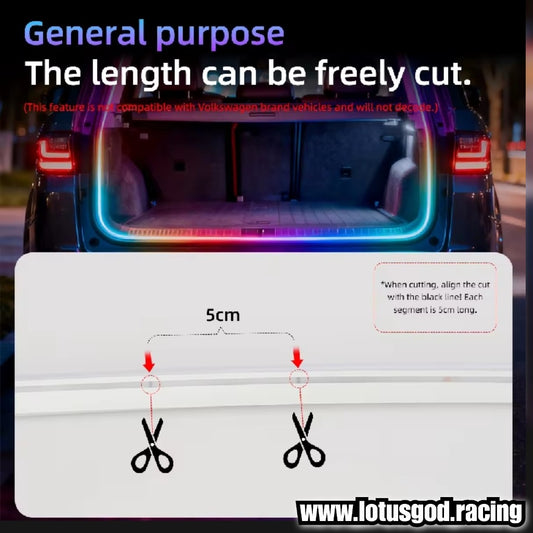 Universal 5V RGB IC 4 Meters Dream Neon Rgbic Strip Led Light Weatherproof Flexible Ribbon Tape With App Bluetooth Remote Control For Car Boot Trunk Home Decorations Etc