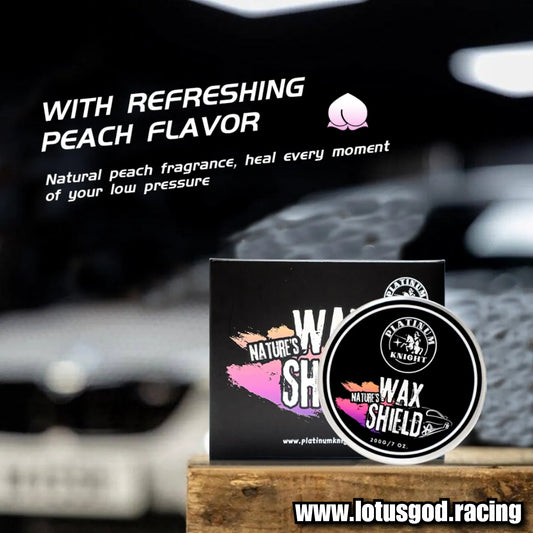 Premium Peach Gloss Polish & Shine Wax Shield Hydrophobic Paint Protection For All Car Bikes Lorry Van Pick Up Etc 200g