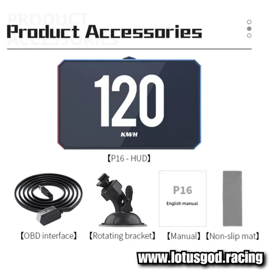 Obd2 Head Up Display HUD GPS Auto VSD Smart Car On Board Computer Gauge Speed Alarm Water Temperature Rpm Turbo Boost Meter