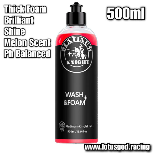 Premium Thick Nano Tech Red Melon Foam & Shine Clean Car Snow Wash For Motorcycle Car Lorry Van Pick Up Etc 500ml