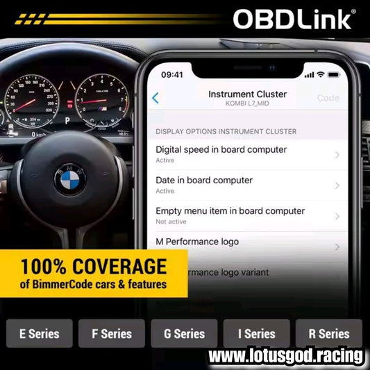 OBDLink CX BimmerCode Bimmerlink Bluetooth 5.1 BLE OBD2 Adapter – OBD Link Optimized For BMW & Mini Above 2008 On Hp Android IOS IPhone Apple