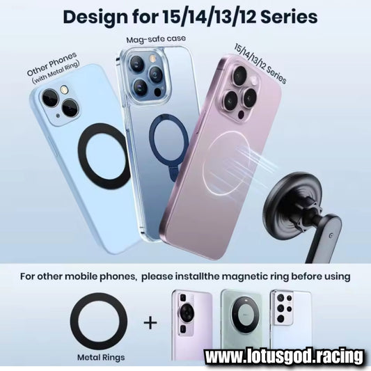 Air Con Vent Clip Strong Magnet Dash Suction 360 Degree Magnetic Phone Holder For MagSafe Dashboard Car Mount for iPhone Android Handphone Etc