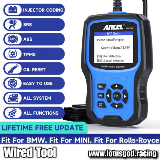 Wired OBD Scanner EPB SAS Airbag TPMS Battery Oil Reset OBD2 Automotive Scan Car Wire Diagnostic Tool Bm700 Pro Series For Bmw Mini Cooper Rolls Royce