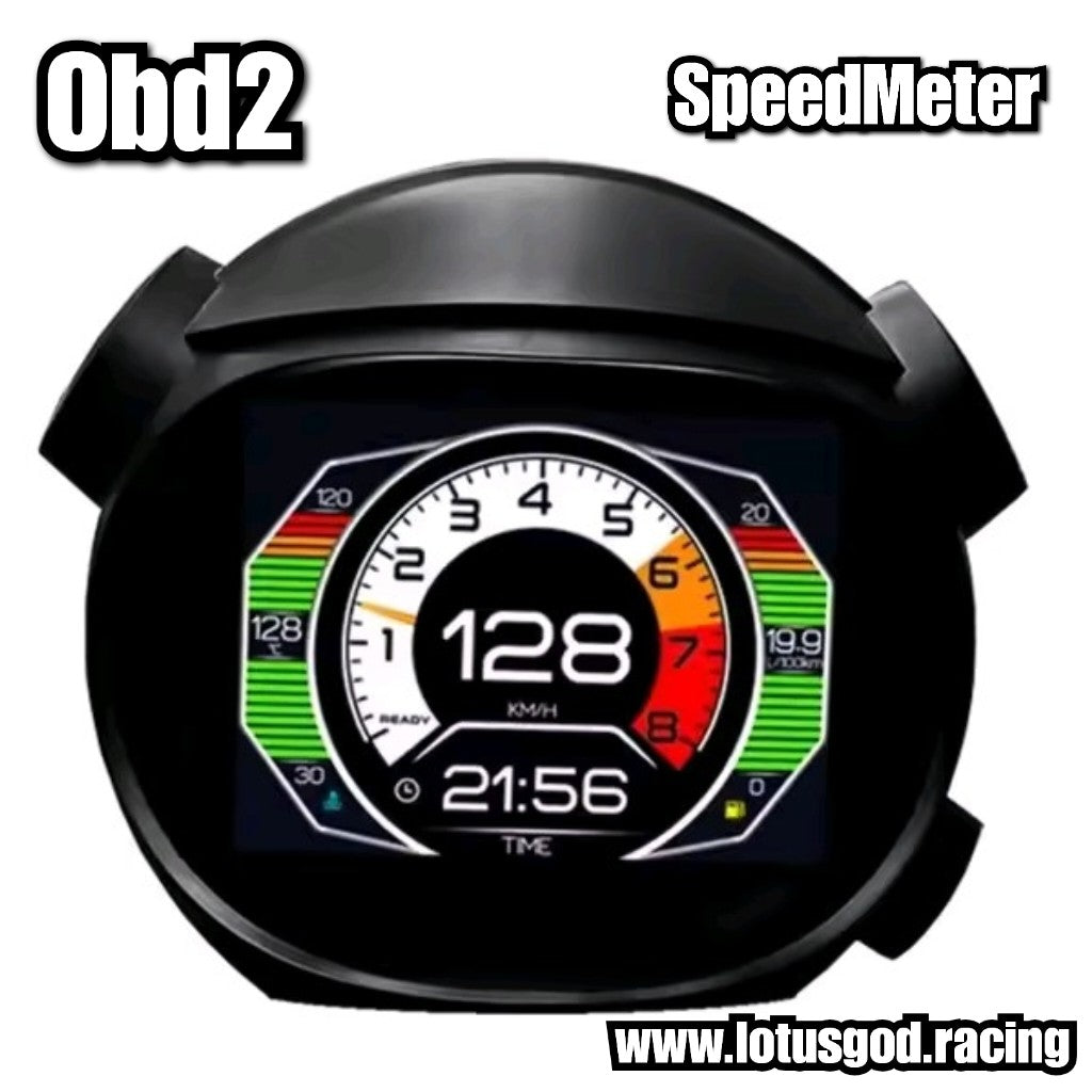 OBD2 Digital Hud Vsd Speed Meter | Usb Gps Car Head Up OBD Speedometer Display On Board Computer Clock Diagnostic Tools Instrument Cluster Turbo