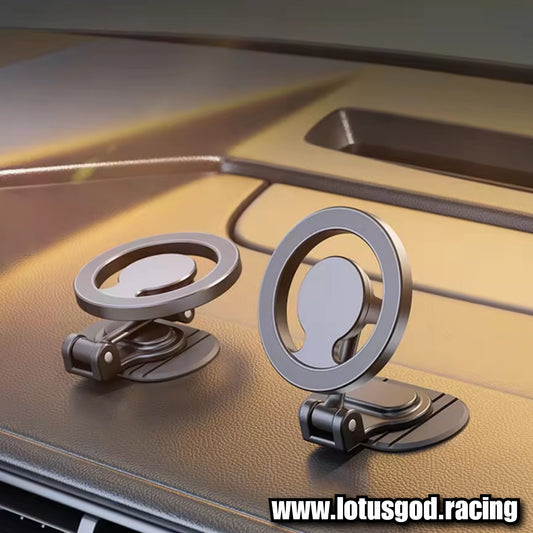 Universal 360 Degree Foldable Magnetic Car Phone Holder for Mag Safe Dashboard Magnet Car Mount for iPhone Android Handphone Etc