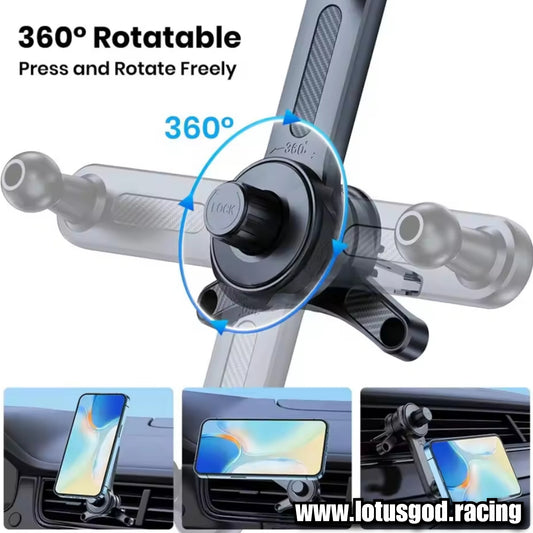 Air Con Vent Clip Strong Magnet Dash Suction 360 Degree Magnetic Phone Holder For MagSafe Dashboard Car Mount for iPhone Android Handphone Etc