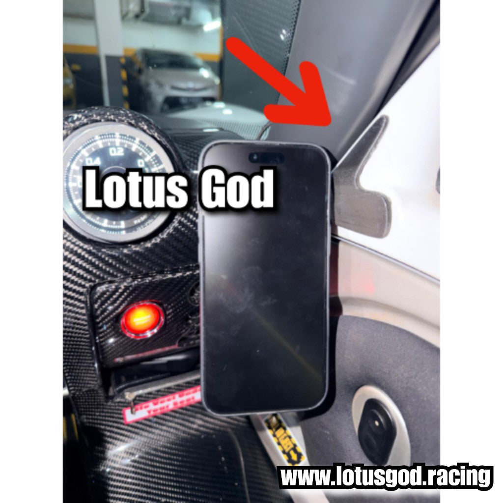 360° Magnetic Phone Right Side Interior Mirror Door Magnet Hp Mount For Lotus Elise & Exige (S2 / S3)
