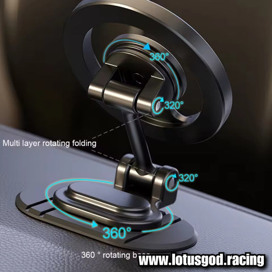 Universal 360 Degree Foldable Magnetic Car Phone Holder for Mag Safe Dashboard Magnet Car Mount for iPhone Android Handphone Etc