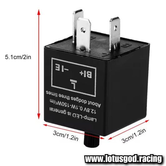 Universal 12 Volts 3 Pin LED Flasher Blinker Relay Automobile Turn Signal Light Relay 12v Switch For Car Motorcycle Etc