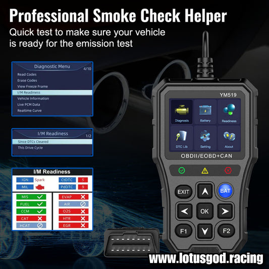 Wired OBD Code Reader OBD2 Code Reader Fault Code Check Clear Scanner Multi Language Car Diagnostic Tools Engine System + Battery Tester Tool