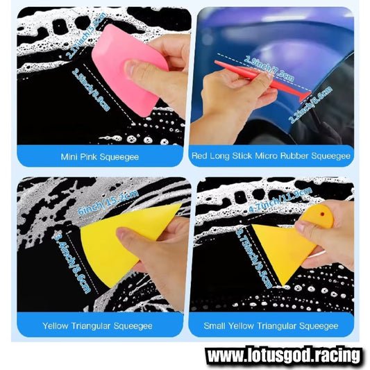 Vinyl Wrap Tool Kit Felt Squeegee Scraper Craft Cutter For Decal Sticker Window Tint Accessories (39 Pieces)
