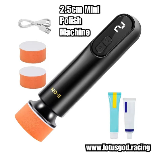 2 Inch | 5cm Mini Wireless Car Buffer Polisher & Scratch Repair Kit | 3-Speed LED Display & Type C Rechargeable For Car Bikes Motorcycle Etc