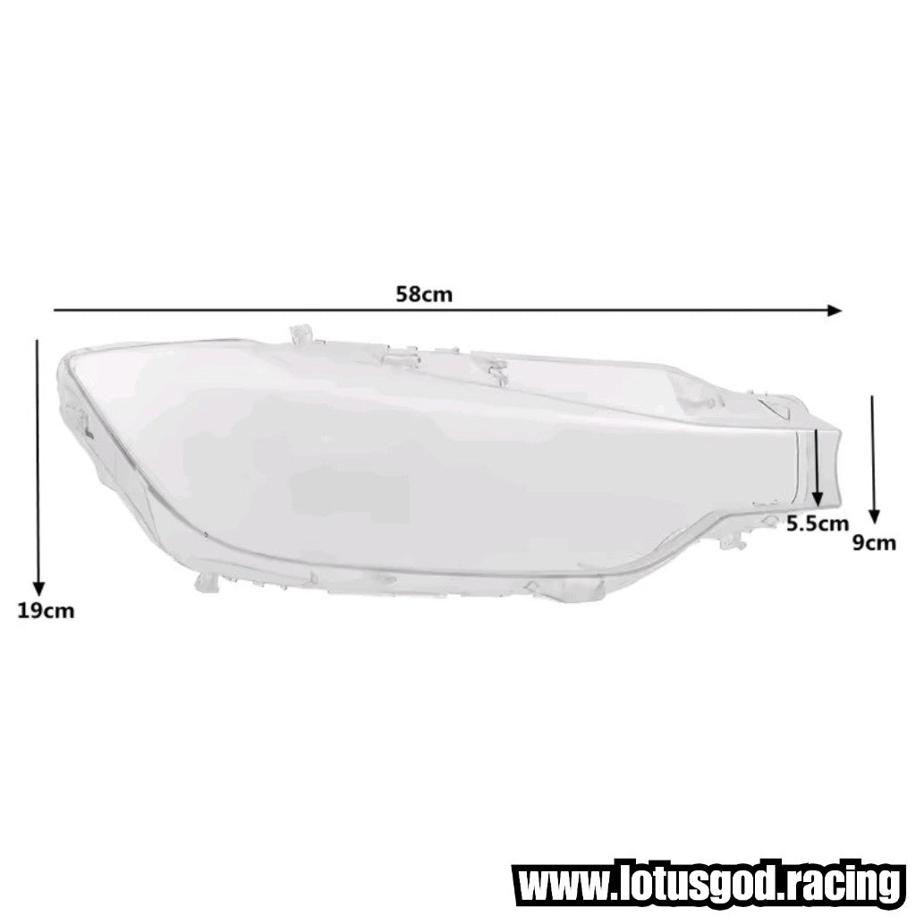 Clear Headlight Lens Headlamp Cover Shell Replacement For BMW 3 Series F30 F31 F35 (2013–2015) | 1 Pair / Left / Right